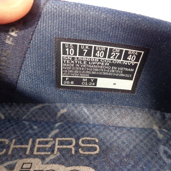 Skechers Slip Ins Reggae Fest 2.0 Guiding Light Women Size 10 Navy Shoes 158698 - Picture 4 of 6